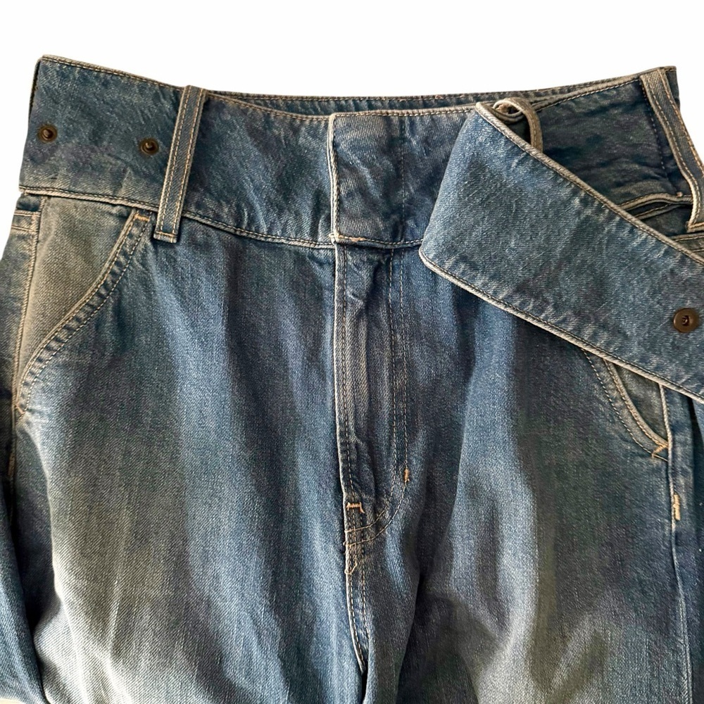 Veronica Beard Belted Taylor Relaxed Wide Leg High Rise Size 26 Never Worn - Picture 4 of 8